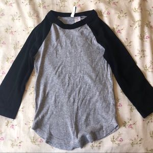 two tone long sleeve shirt